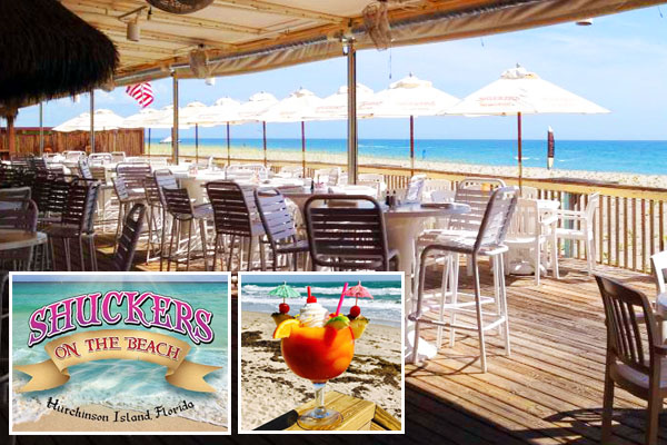 Shuckers On the Beach! Oceanfront Restaurant and Beach Bar, 9800 South Ocean Drive, Jensen Beach FL 34957, Hutchinson Island 